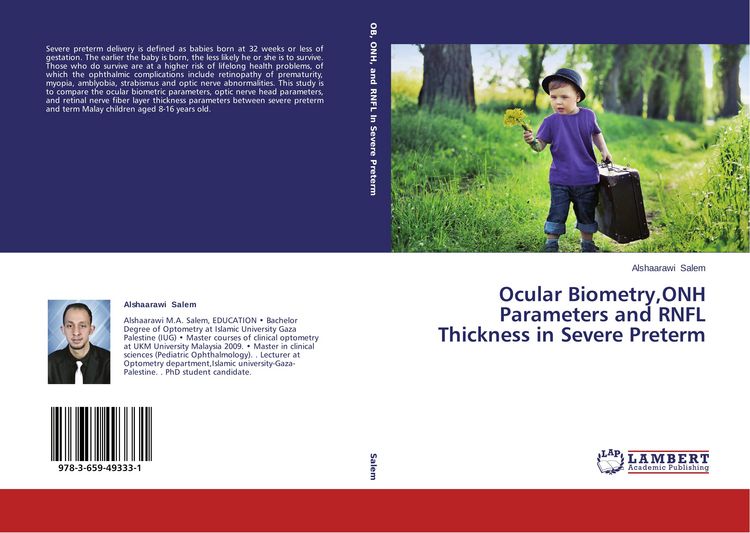 Produktbild: Ocular Biometry,ONH Parameters and RNFL Thickness in Severe Preterm