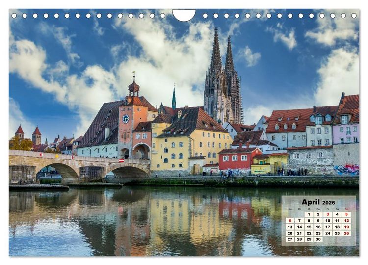Produktbild: Die sch&ouml;ne blaue Donau (Wandkalender 2026 DIN A4 quer), CALVENDO Monatskalender