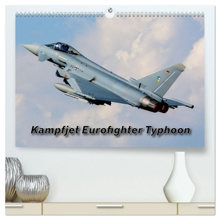 Produktbild: Kampfjet Eurofighter Typhoon (hochwertiger Premium Wandkalender 2026 DIN A2 quer), Kunstdruck in Hochglanz