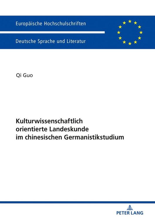 Produktbild: Kulturwissenschaftlich orientierte Landeskunde im chinesischen Germanistikstudium