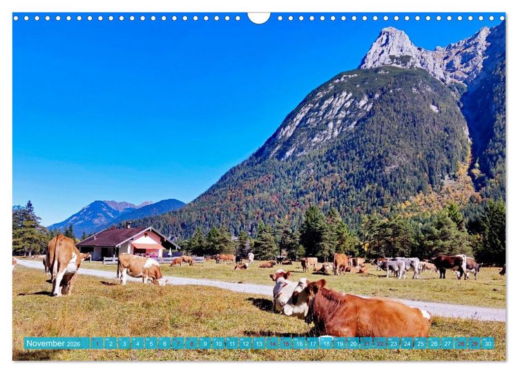 Produktbild: Almen im Westlichen Karwendelgebirge (Wandkalender 2026 DIN A3 quer), CALVENDO Monatskalender