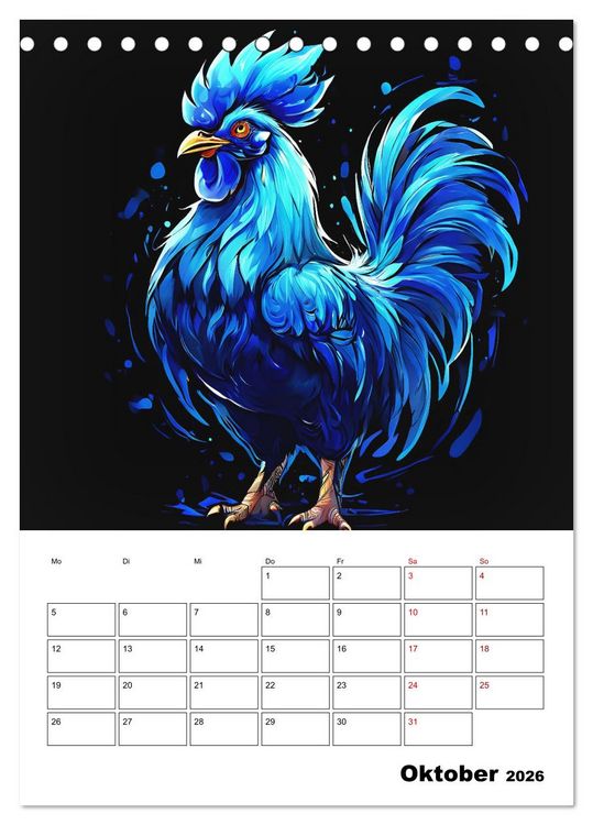 Produktbild: Tierisches Horoskop (Tischkalender 2026 DIN A5 hoch), CALVENDO Monatskalender