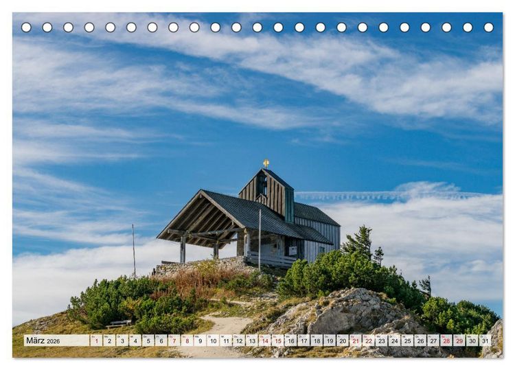 Produktbild: Wanderparadies Bayerische Alpen (Tischkalender 2026 DIN A5 quer), CALVENDO Monatskalender