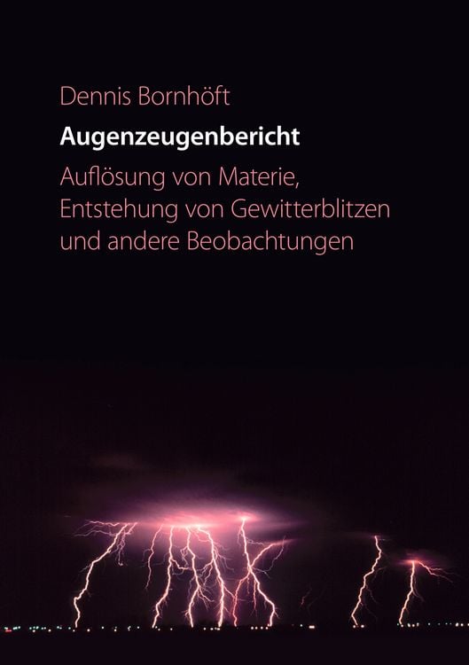 Produktbild: Augenzeugenbericht. Aufl&ouml;sung von Materie ...