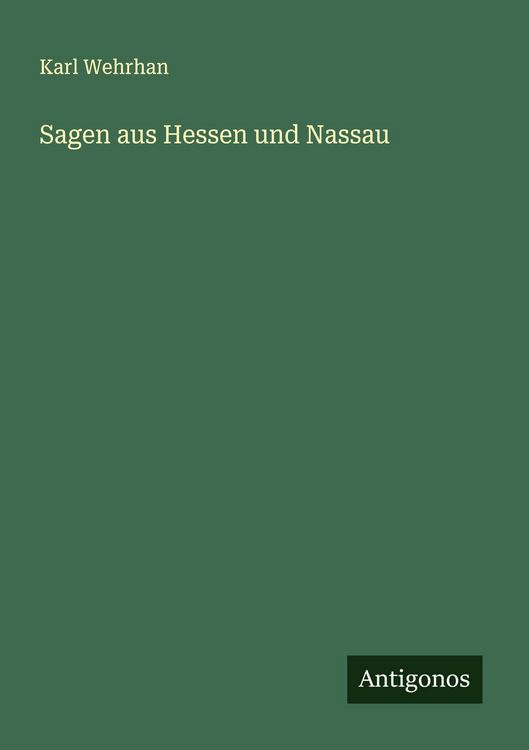 Produktbild: Sagen aus Hessen und Nassau