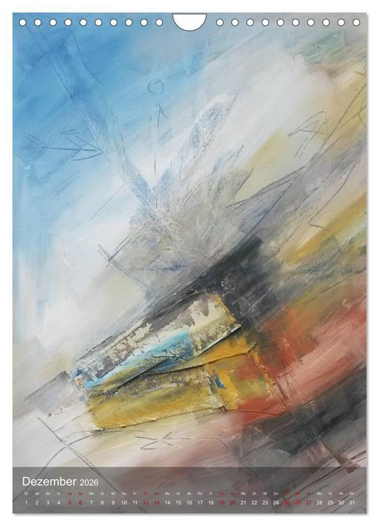 Produktbild: Expressive Malerei von Stefanie Rogge (Wandkalender 2026 DIN A4 hoch), CALVENDO Monatskalender