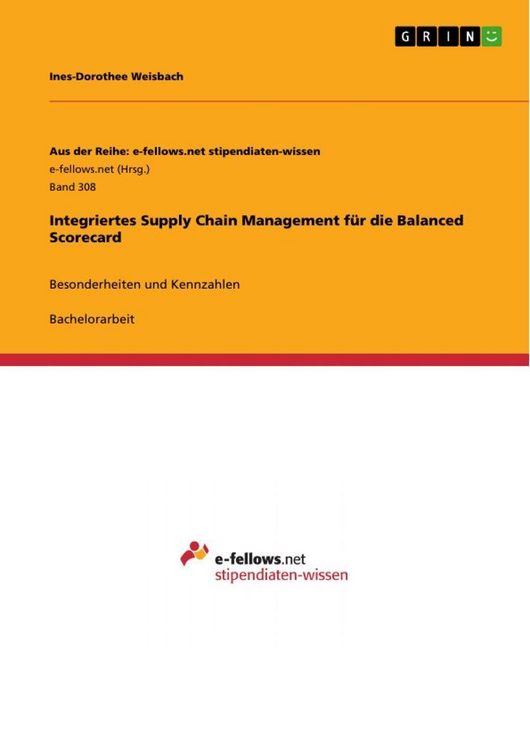 Produktbild: Integriertes Supply Chain Management f&uuml;r die Balanced Scorecard