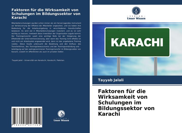 Produktbild: Faktoren f&uuml;r die Wirksamkeit von Schulungen im Bildungssektor von Karachi