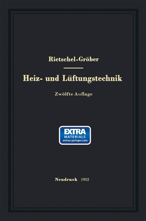 Produktbild: H. Rietschels Lehrbuch der Heiz- und L&uuml;ftungstechnik