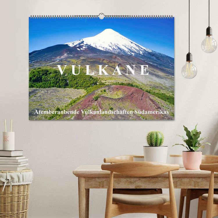 Produktbild: VULKANE: Atemberaubende Vulkanlandschaften S&uuml;damerikas (Wandkalender 2026 DIN A2 quer), CALVENDO Monatskalender