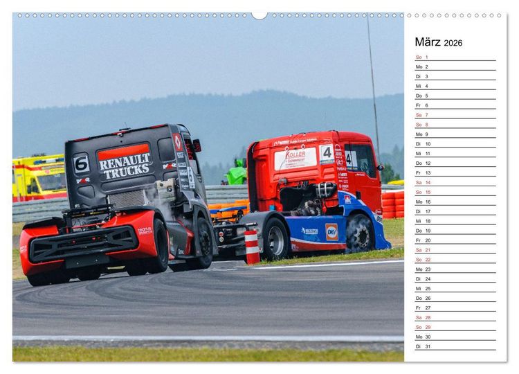 Produktbild: Faszination Truck Rennsport (Wandkalender 2026 DIN A2 quer), CALVENDO Monatskalender