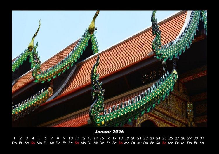 Produktbild: Tempel 2026 Fotokalender DIN A3