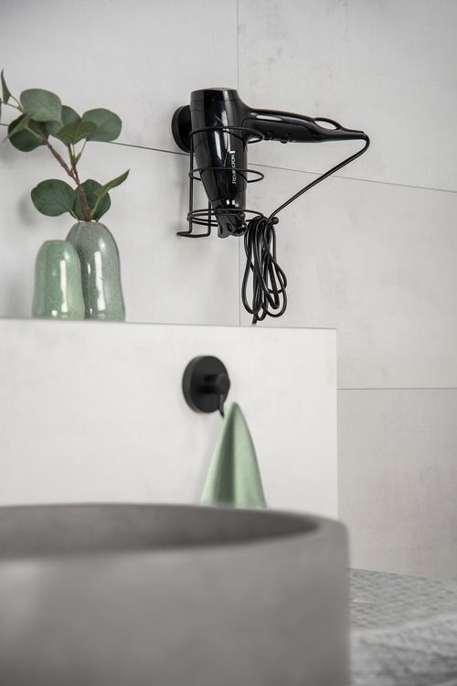 Produktbild: Vacuum-Loc&reg; Haartrocknerhalter Mod. Milazzo Schwarz, Befestigen ohne bohren