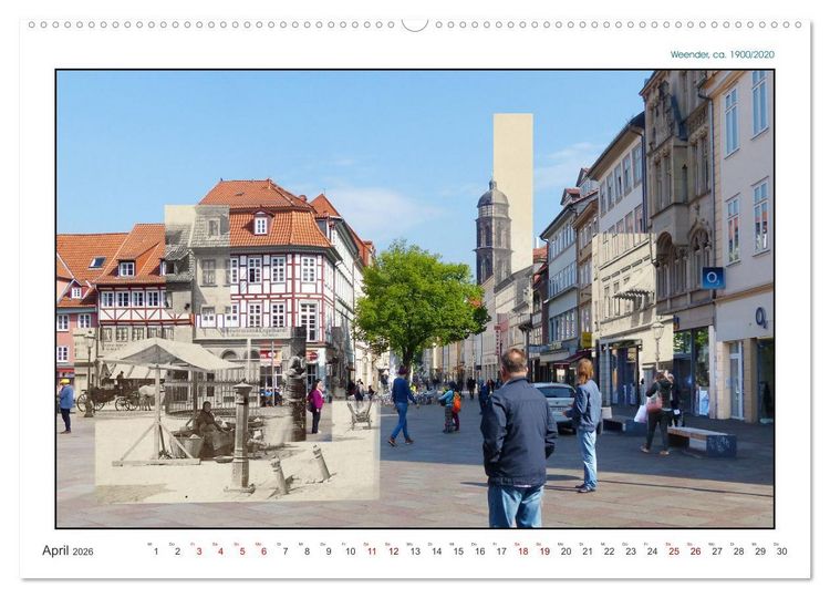Produktbild: G&ouml;ttingen, Photographische ZEIT-SCHNITTE (hochwertiger Premium Wandkalender 2026 DIN A2 quer), Kunstdruck in Hochglanz