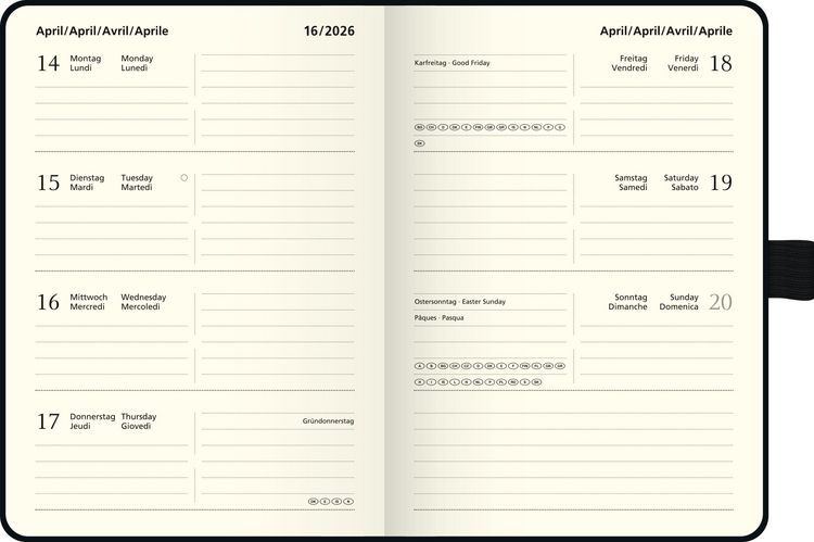 BRUNNEN Taschenkalender 2026 A6 Petrol - Praktischer Begleiter Für Unterwegs