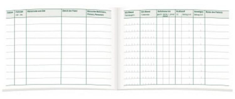 Produktbild: RNK Verlag 3119 DIN A6 quer Fahrtenbuch Anzahl der Bl&auml;tter: 32 Gr&uuml;n 1St.