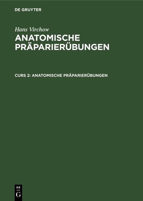 Produktbild: Anatomische Pr&auml;parier&uuml;bungen