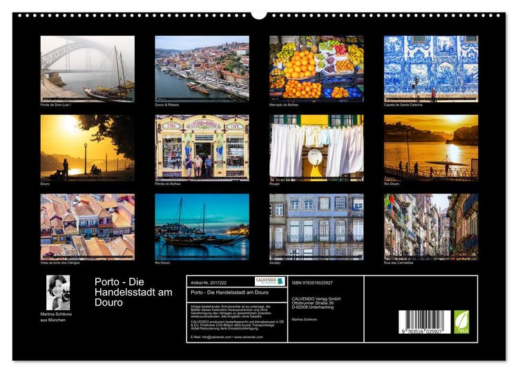 Produktbild: Porto - Die Handelsstadt am Douro (hochwertiger Premium Wandkalender 2026 DIN A2 quer), Kunstdruck in Hochglanz
