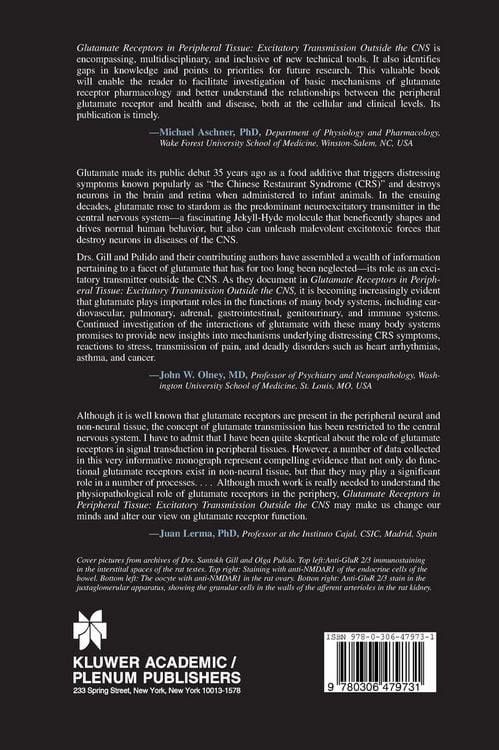 Produktbild: Glutamate Receptors in Peripheral Tissue