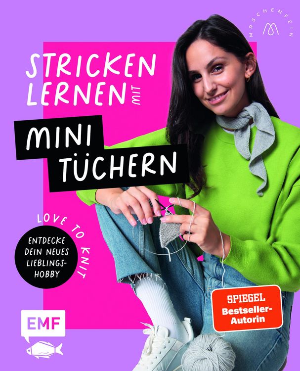 Produktbild: Love to knit: Stricken lernen mit Mini-T&uuml;chern von @maschenfein