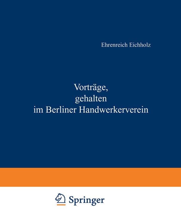 Produktbild: Vortr&auml;ge, gehalten im Berliner Handwerkerverein