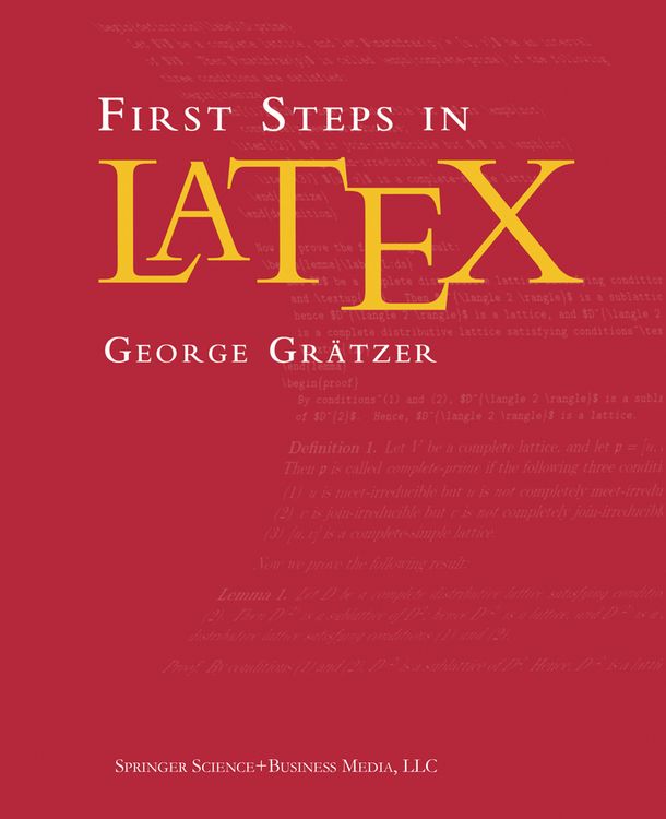 Produktbild: First Steps in LaTeX