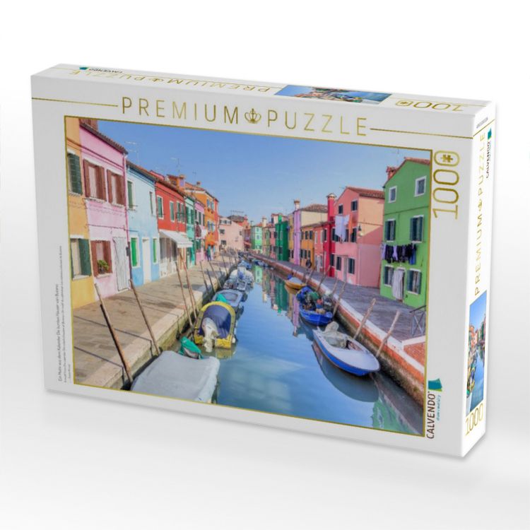 Produktbild: CALVENDO Puzzle Ein Motiv aus dem Kalender Die bunten H&auml;user von Burano | 1000 Teile Lege-Gr&ouml;&szlig;e 64x48cm Foto-Puzzle f&uuml;r gl&uuml;ckliche Stunden