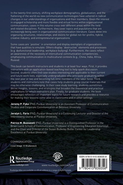 Produktbild: Cases in Organizational and Managerial Communication