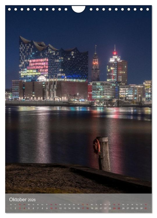 Produktbild: Hamburg - Die sch&ouml;nste Hafenstadt (Wandkalender 2026 DIN A4 hoch), CALVENDO Monatskalender