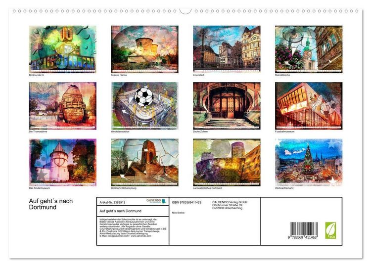Produktbild: Auf geht&acute;s nach Dortmund (hochwertiger Premium Wandkalender 2027 DIN A2 quer), Kunstdruck in Hochglanz