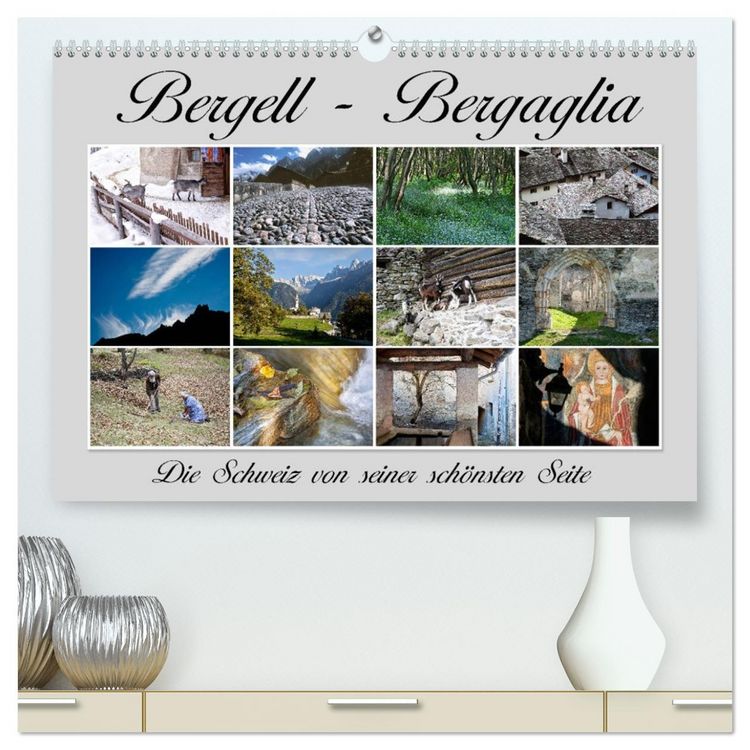 Produktbild: Bergell - Bergaglia (hochwertiger Premium Wandkalender 2026 DIN A2 quer), Kunstdruck in Hochglanz