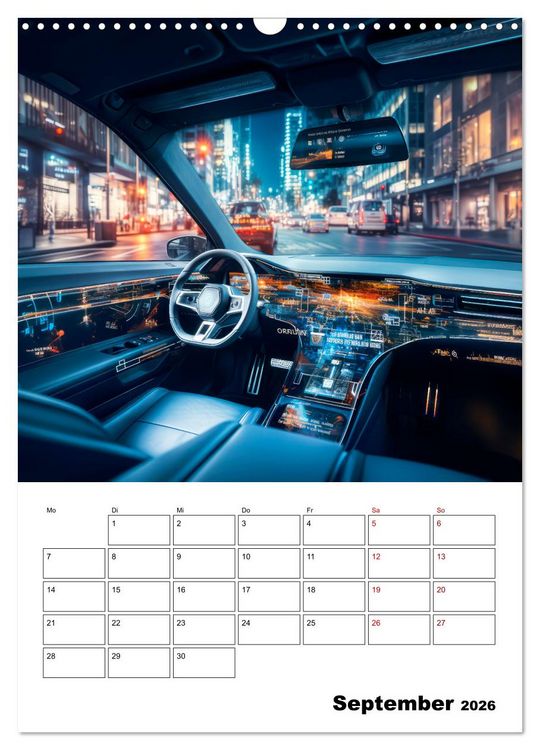 Produktbild: K&Uuml;NSTLICHE INTELLIGENZ Cooler Terminplaner (Wandkalender 2026 DIN A3 hoch), CALVENDO Monatskalender