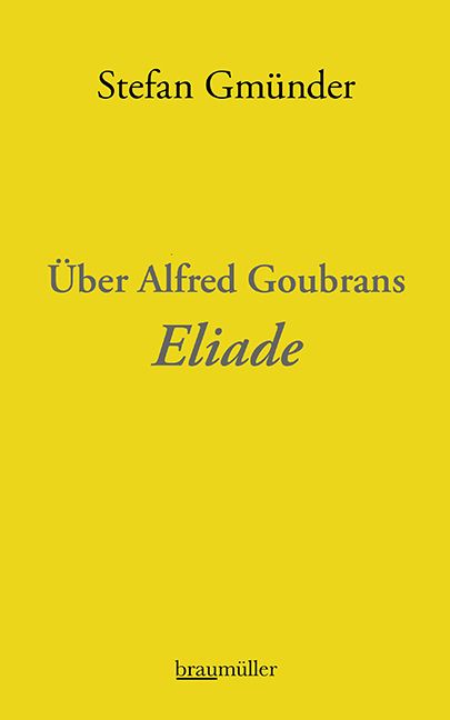 Produktbild: &Uuml;ber Alfred Goubrans Eliade