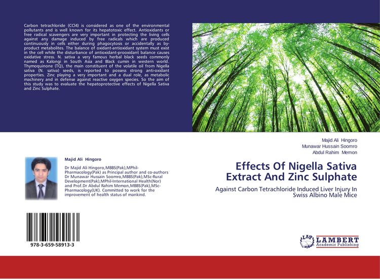 Produktbild: Effects Of Nigella Sativa Extract And Zinc Sulphate