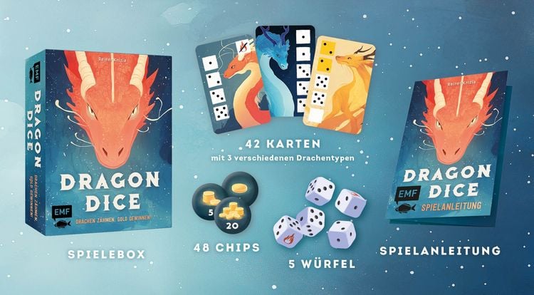 Produktbild: W&uuml;rfelspiel: Dragon Dice &ndash;&nbsp;Drachen z&auml;hmen, Gold gewinnen!