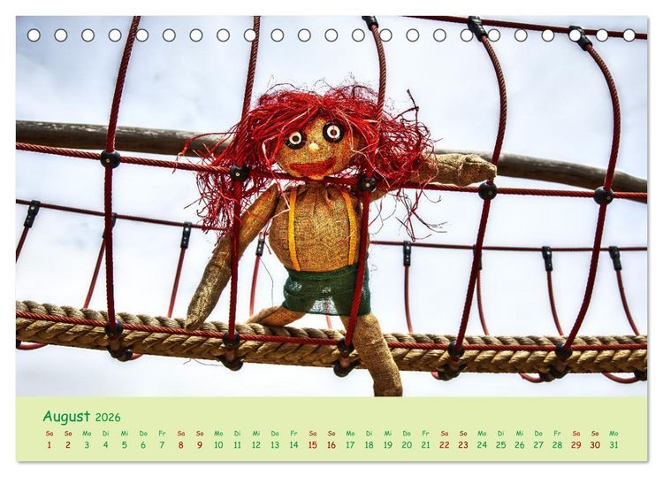 Produktbild: Mein Name ist Jute, wir sind auf dem Spielplatz (Tischkalender 2026 DIN A5 quer), CALVENDO Monatskalender