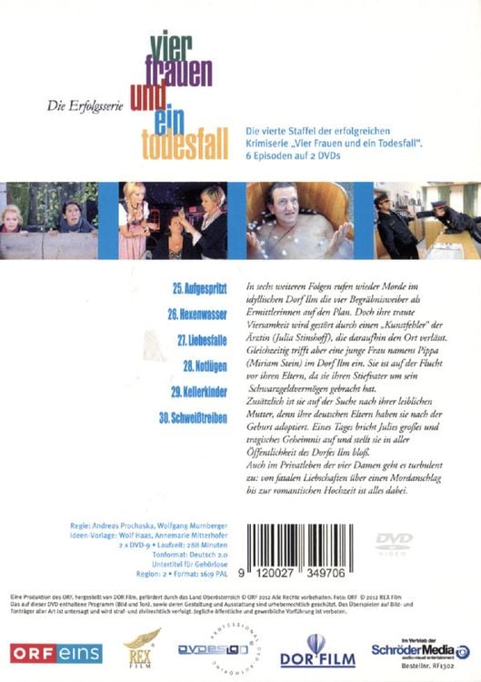 Produktbild: Vier Frauen und ein Todesfall - Staffel 4 [2 DVDs]
