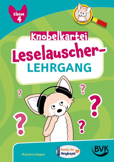 Produktbild: Leselauscher-Lehrgang: Knobelkartei Klasse 4