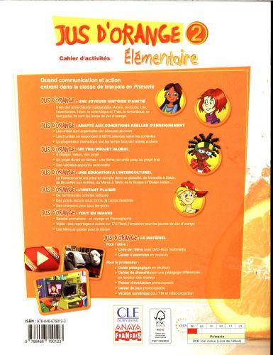 Produktbild: Cle International: Jus d'orange 2, &eacute;l&eacute;mentaire, 6 Educaci&oacute;n