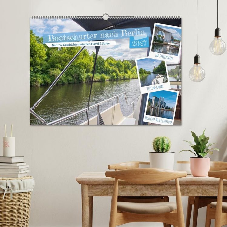 Produktbild: Bootscharter nach Berlin (Wandkalender 2027 DIN A2 quer), CALVENDO Monatskalender