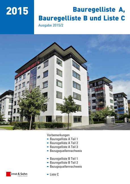 Produktbild: Bauregelliste A, Bauregelliste B und Liste C