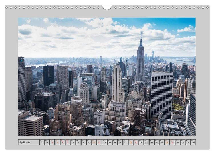 Produktbild: New York &ndash; Von Brooklyn zur Grand Central Station (Wandkalender 2026 DIN A3 quer), CALVENDO Monatskalender
