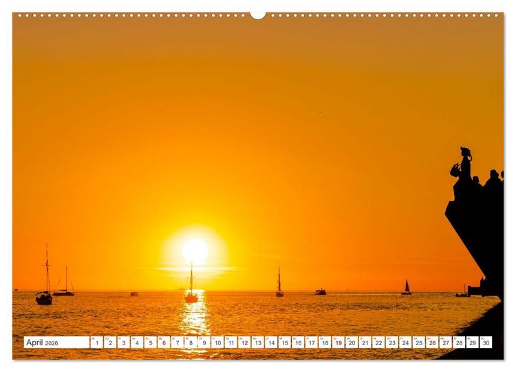 Produktbild: Eine Stadt voller Charme - Lissabon (Wandkalender 2026 DIN A2 quer), CALVENDO Monatskalender