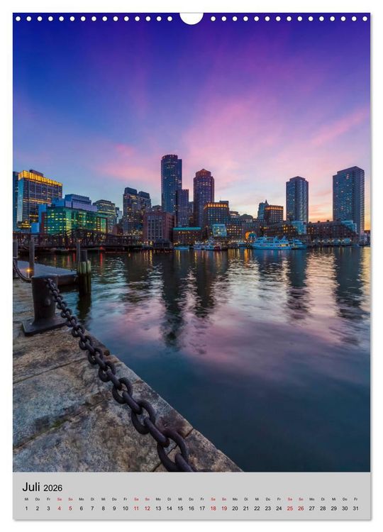 Produktbild: BOSTON Historie und urbane Idylle (Wandkalender 2026 DIN A3 hoch), CALVENDO Monatskalender