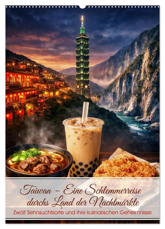 Produktbild: Taiwan &ndash; Eine Schlemmerreise durchs Land der Nachtm&auml;rkte (Wandkalender 2027 DIN A2 hoch), CALVENDO Monatskalender