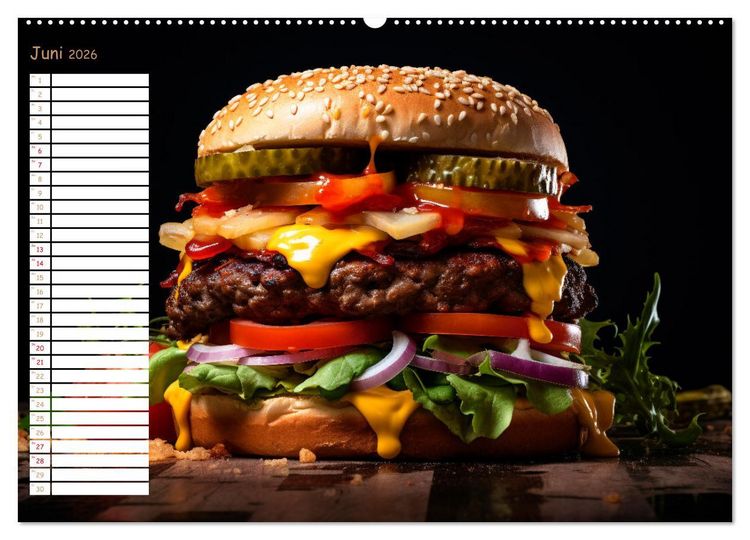 Produktbild: Fastfood &Auml;sthetik (Wandkalender 2026 DIN A2 quer), CALVENDO Monatskalender