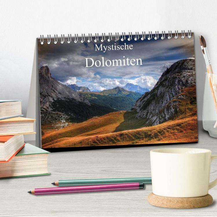 Produktbild: Mystische Dolomiten (Tischkalender 2027 DIN A5 quer), CALVENDO Monatskalender