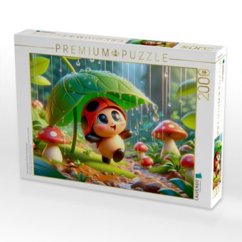 Produktbild: CALVENDO Puzzle Tanz und Spiel im frischen Fr&uuml;hlingsregen | 2000 Teile Lege-Gr&ouml;&szlig;e 90x67cm Foto-Puzzle f&uuml;r gl&uuml;ckliche Stunden