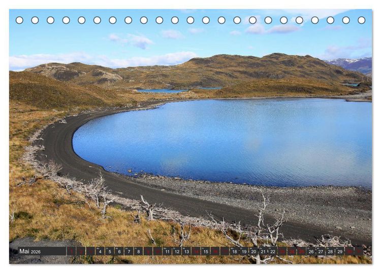 Produktbild: Patagonien - Parques Torres del Paine und Los Glaciares (Tischkalender 2026 DIN A5 quer), CALVENDO Monatskalender