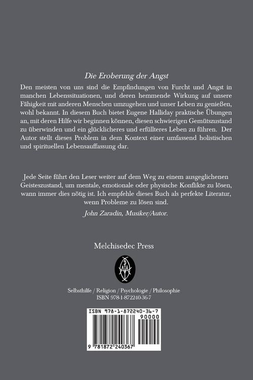 Produktbild: Die Eroberung der Angst